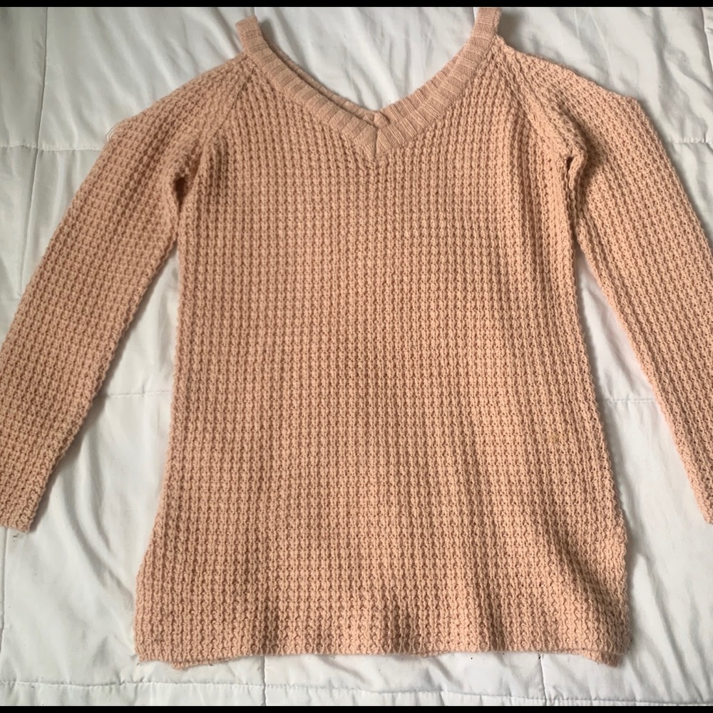 No Comment pink sweater